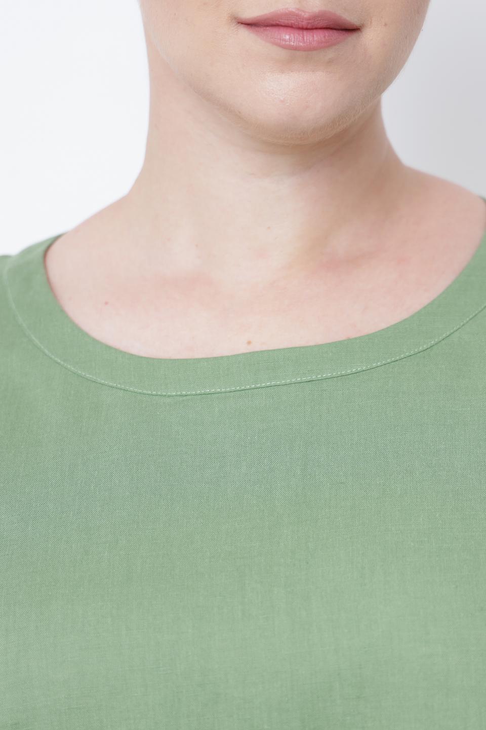 Платье Frapp оливковое