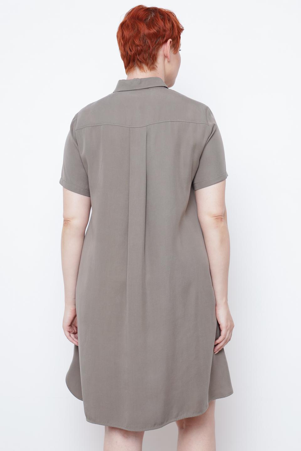 Платье рубашка Thomas Rabe серое