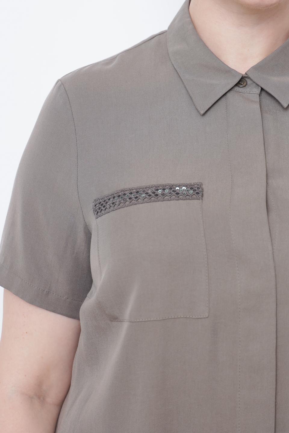 Платье рубашка Thomas Rabe серое