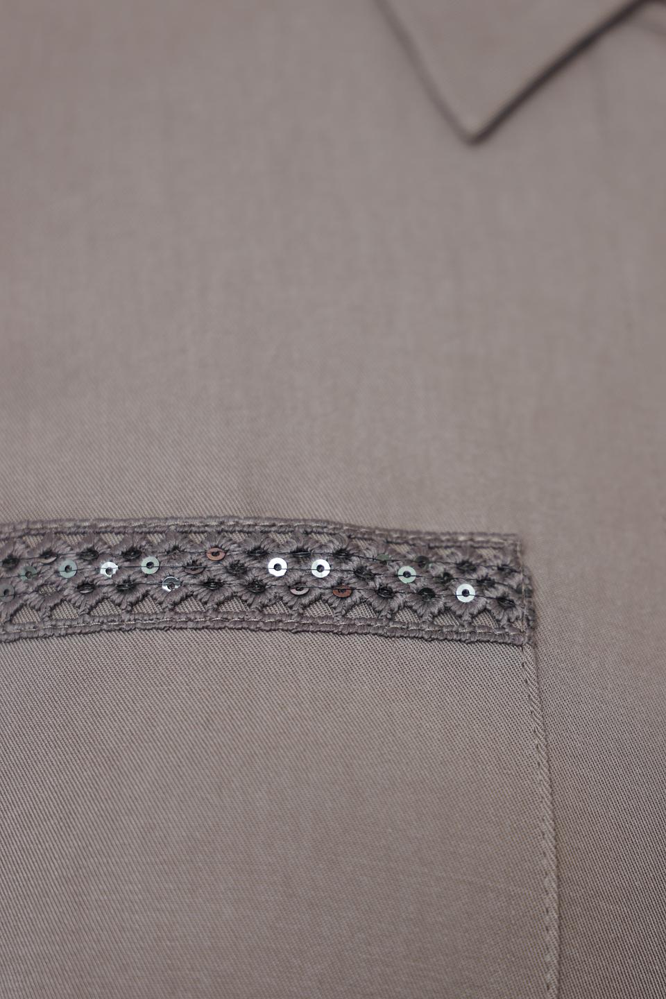 Платье рубашка Thomas Rabe серое