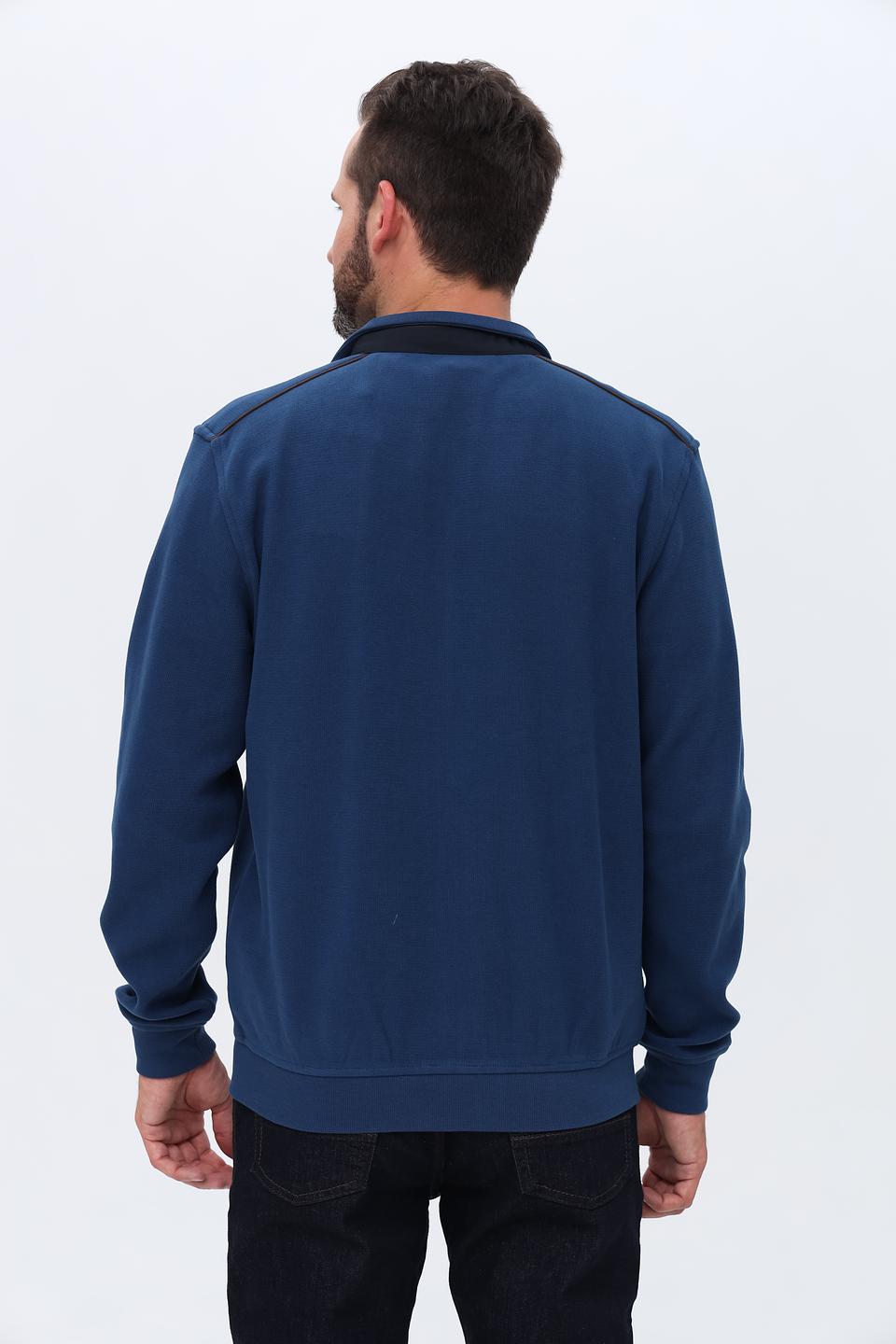 Кардиган Bugatti синий на молнии