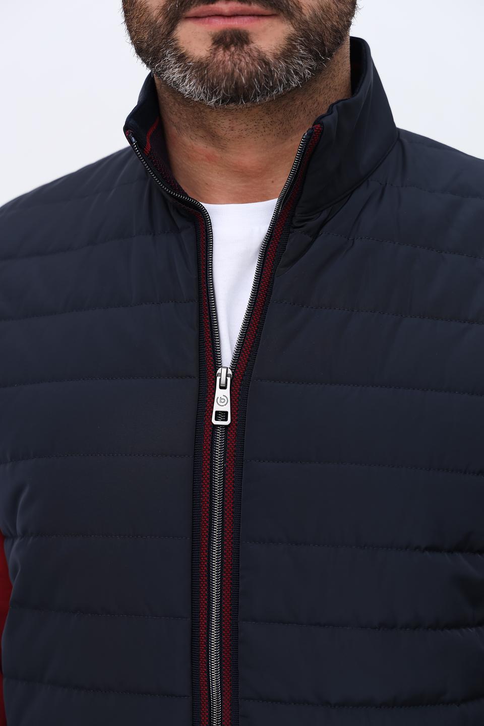 Кардиган Bugatti комбинированный бордовый