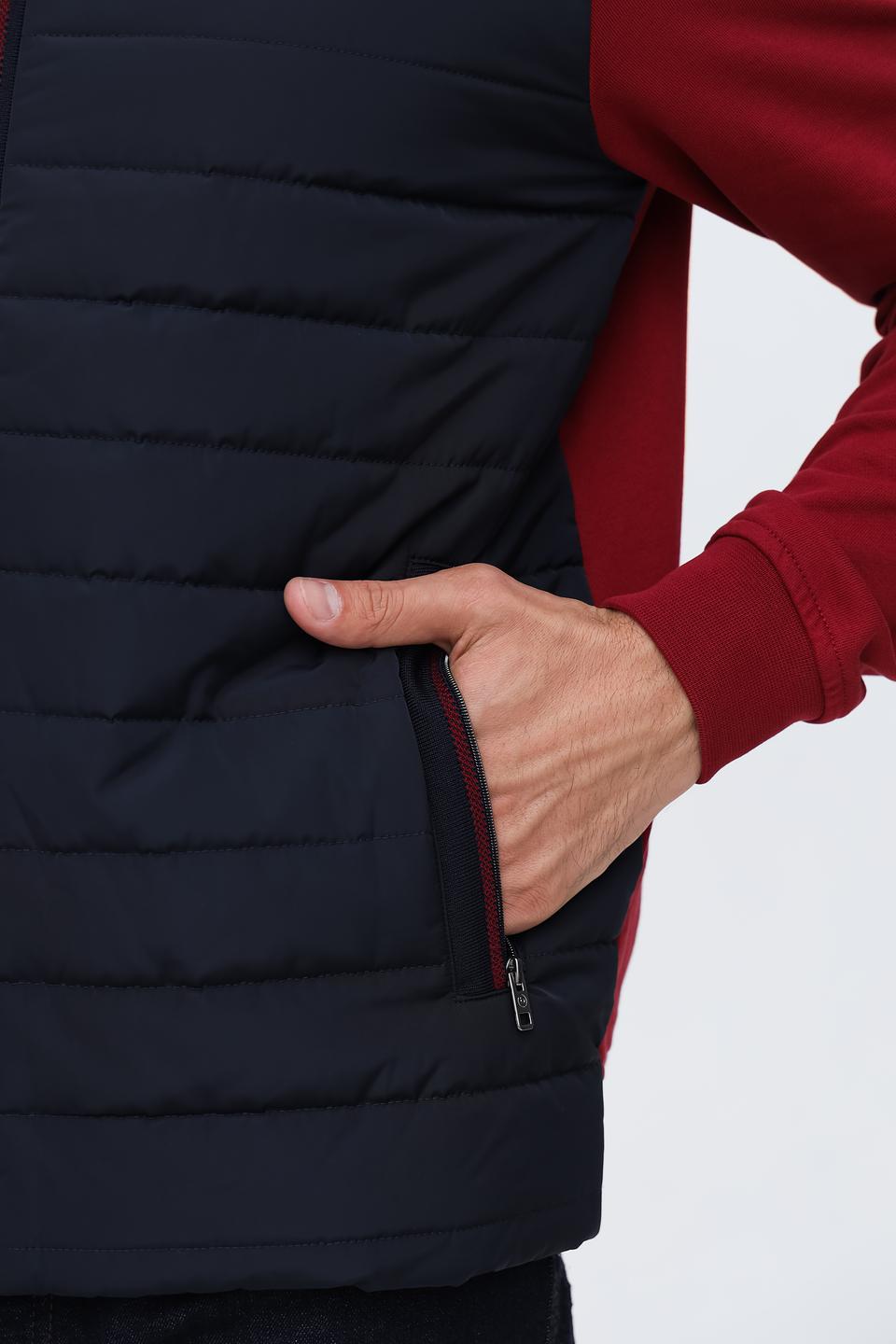 Кардиган Bugatti комбинированный бордовый