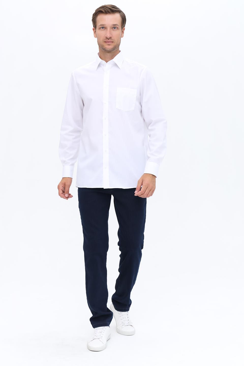 Рубашка Casa Moda белая с длинным рукавом