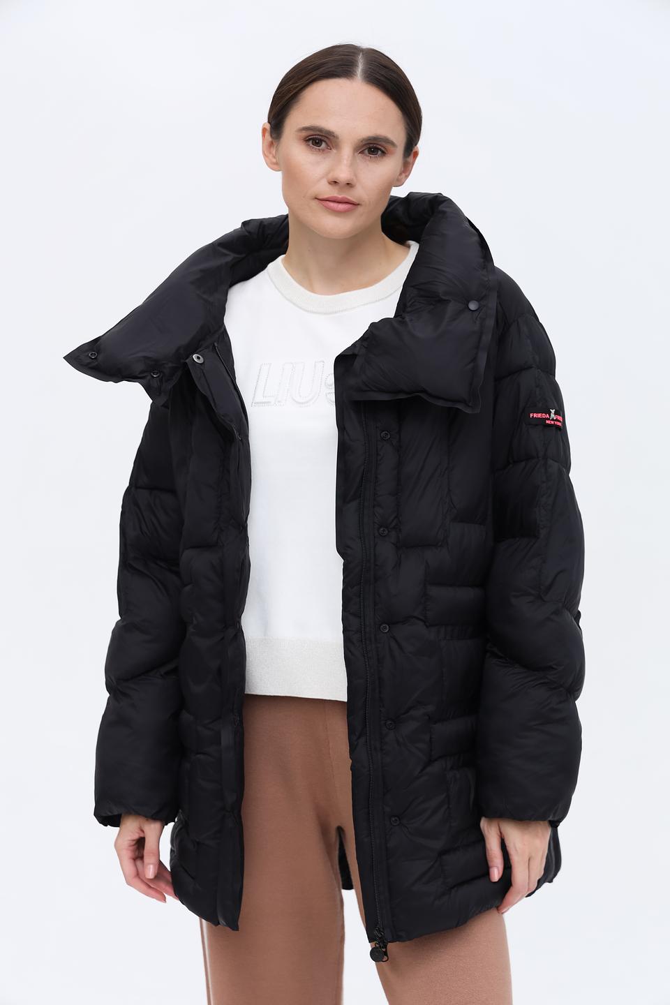 Куртка Frieda and Freddies стеганая чёрная