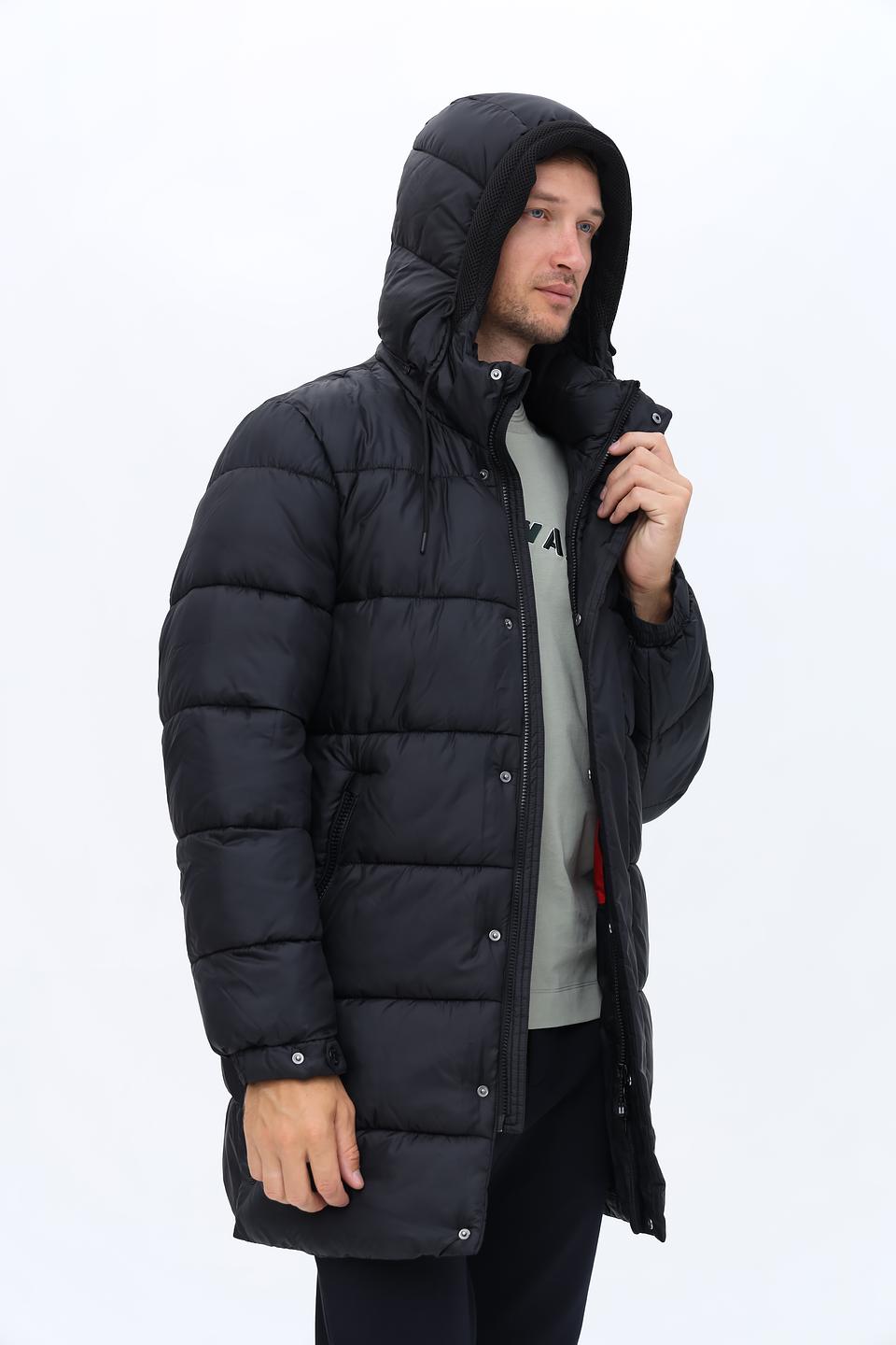 Пальто New Canadian стеганое чёрное
