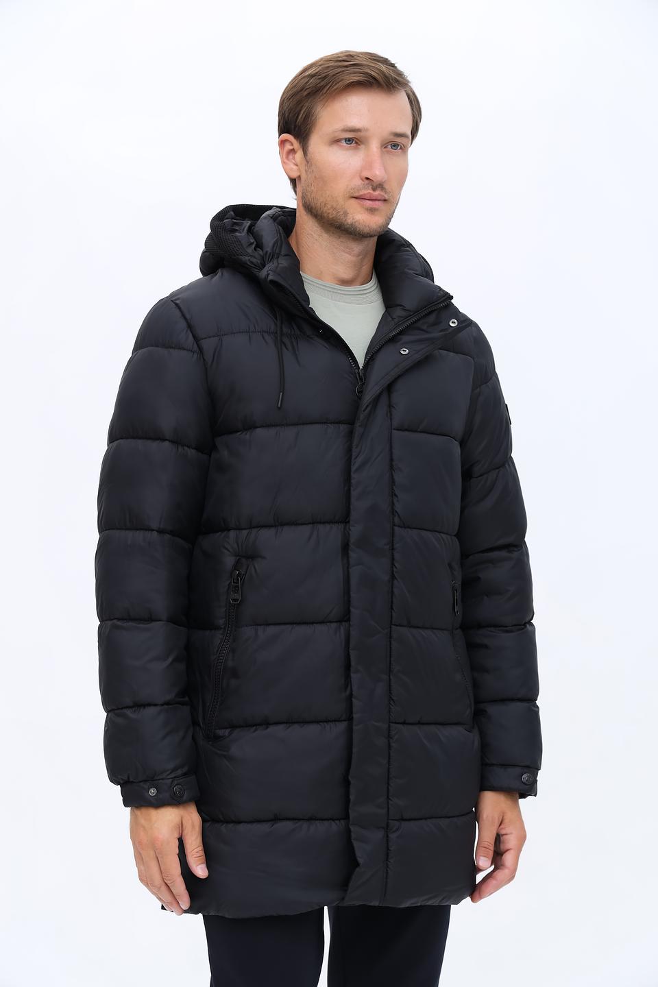 Пальто New Canadian стеганое чёрное