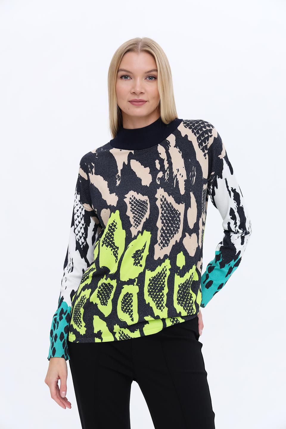 Пуловер Tuzzi с принтом reptile