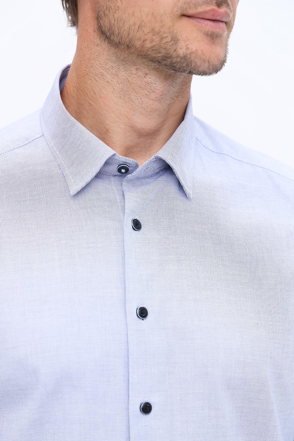 Рубашка Bugatti голубая приталенная