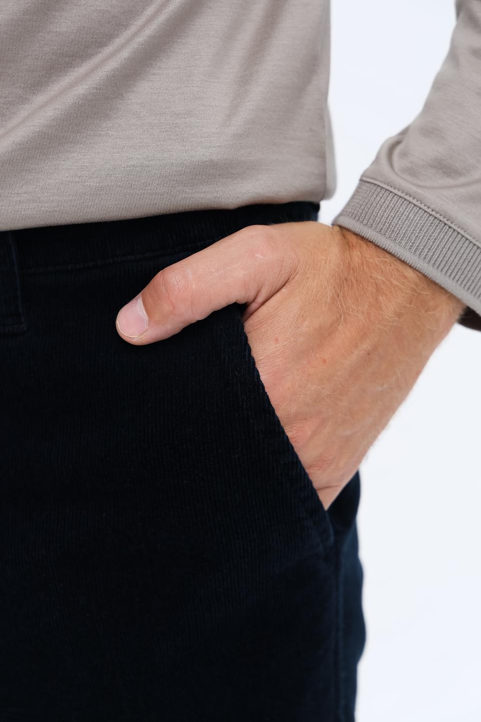 Брюки Club of comfort вельветовые тёмно-синие