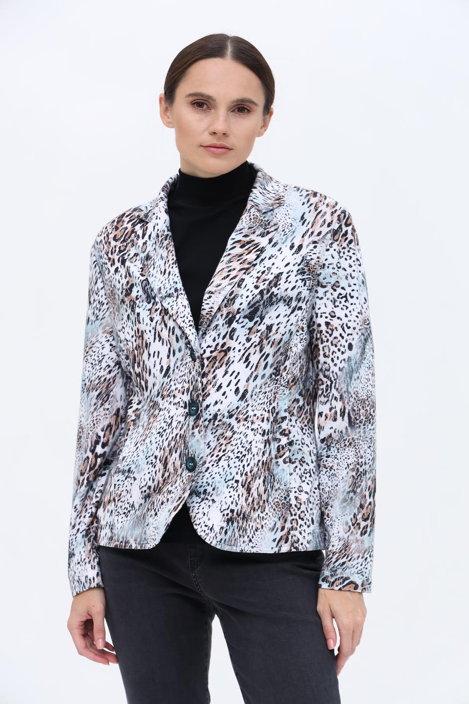Жакет Sommer mann с леопардовым принтом
