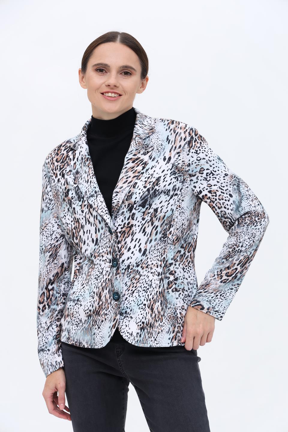 Жакет Sommer mann с леопардовым принтом