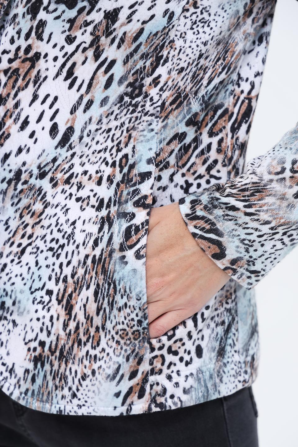 Жакет Sommer mann с леопардовым принтом