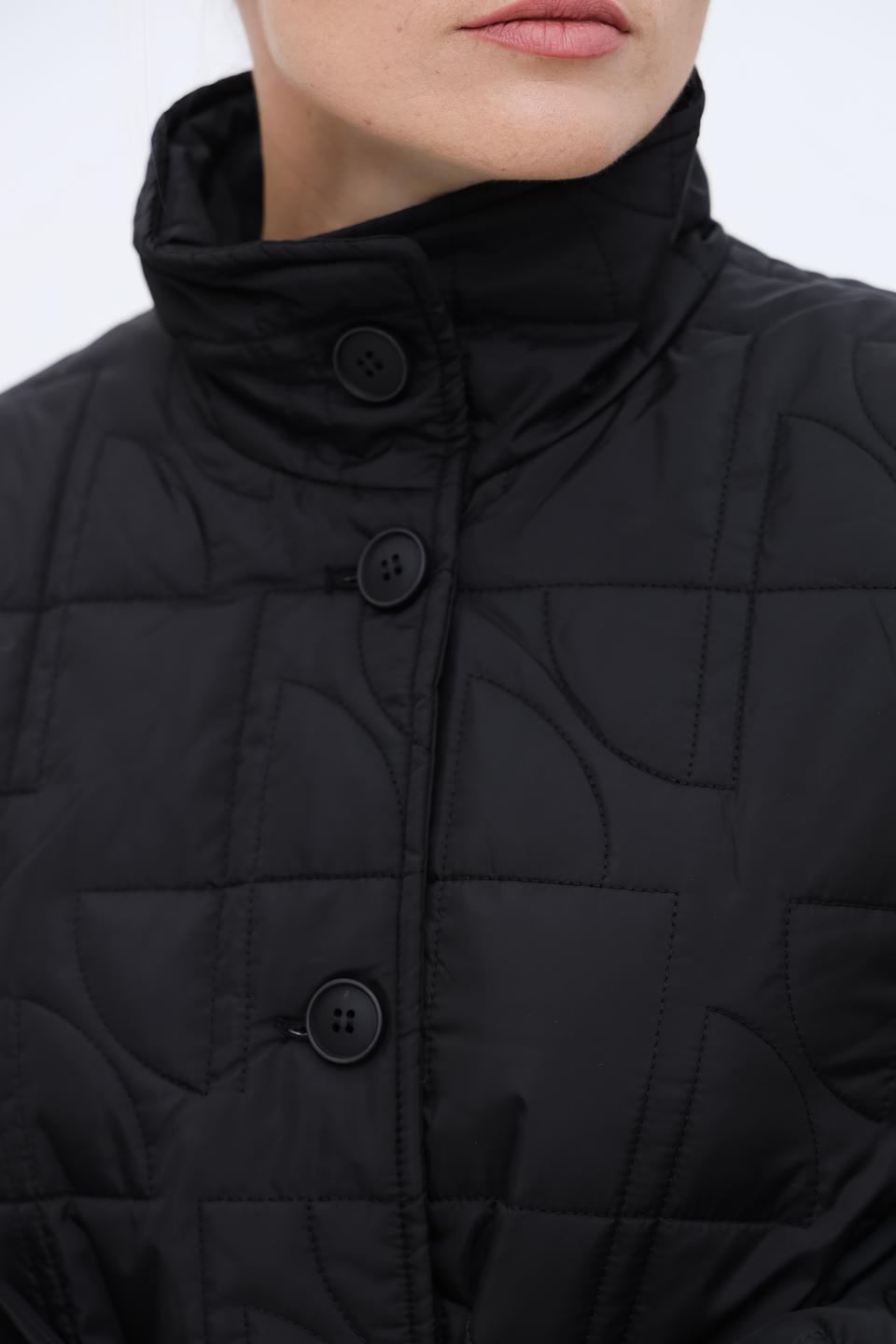 Пальто Taifun стеганое чёрное