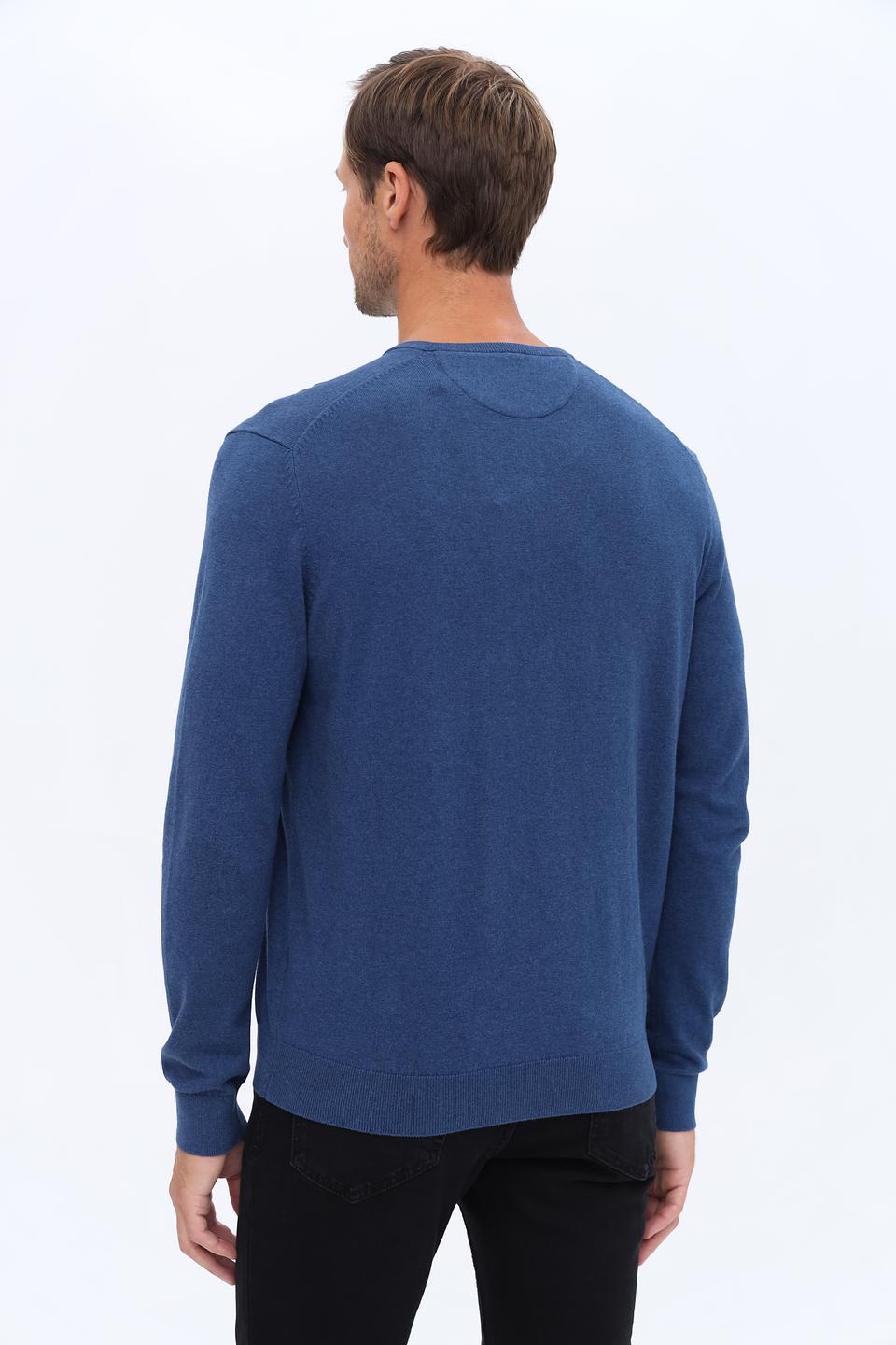 Джемпер Bugatti V-образный синий