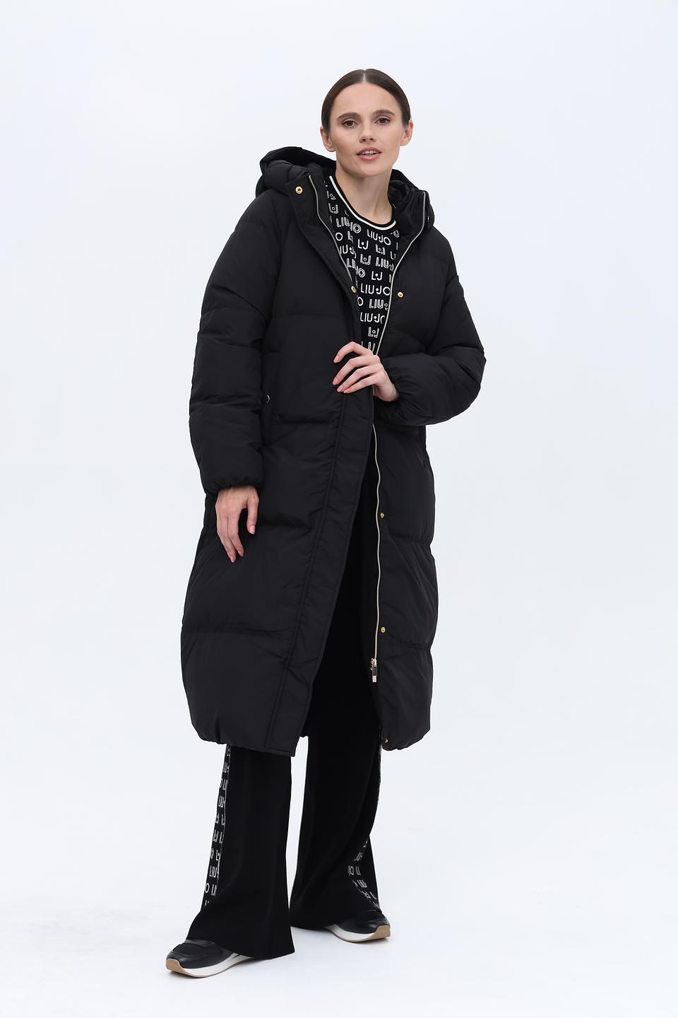 Пальто Electra style чёрное стеганое
