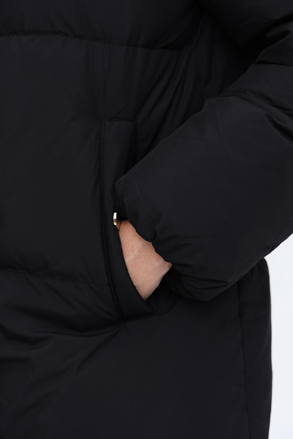 Пальто Electra style чёрное стеганое