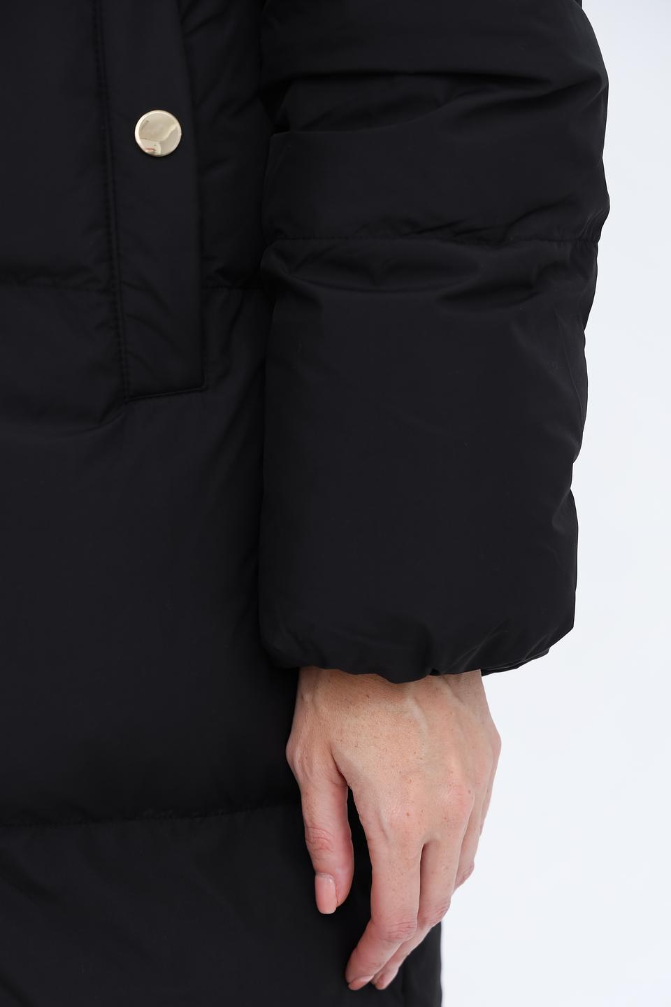 Пальто Electra style чёрное стеганое