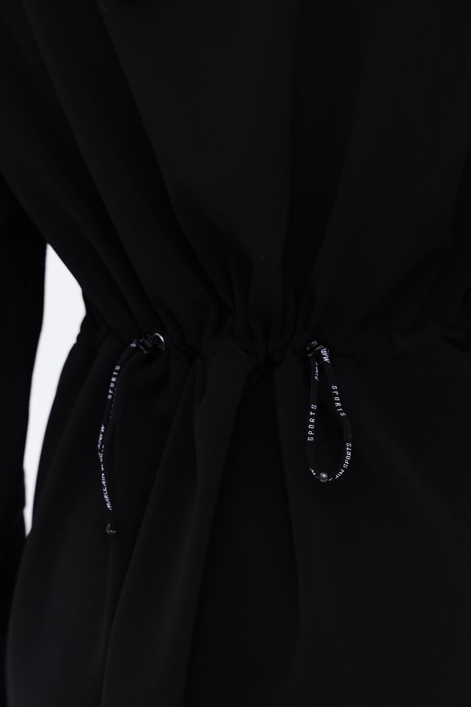 Платье Marc Cain Sports чёрное с полосками