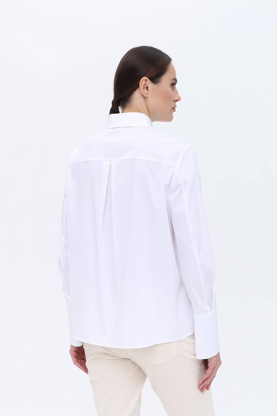 Рубашка Luisa Cerano белая с манжетами