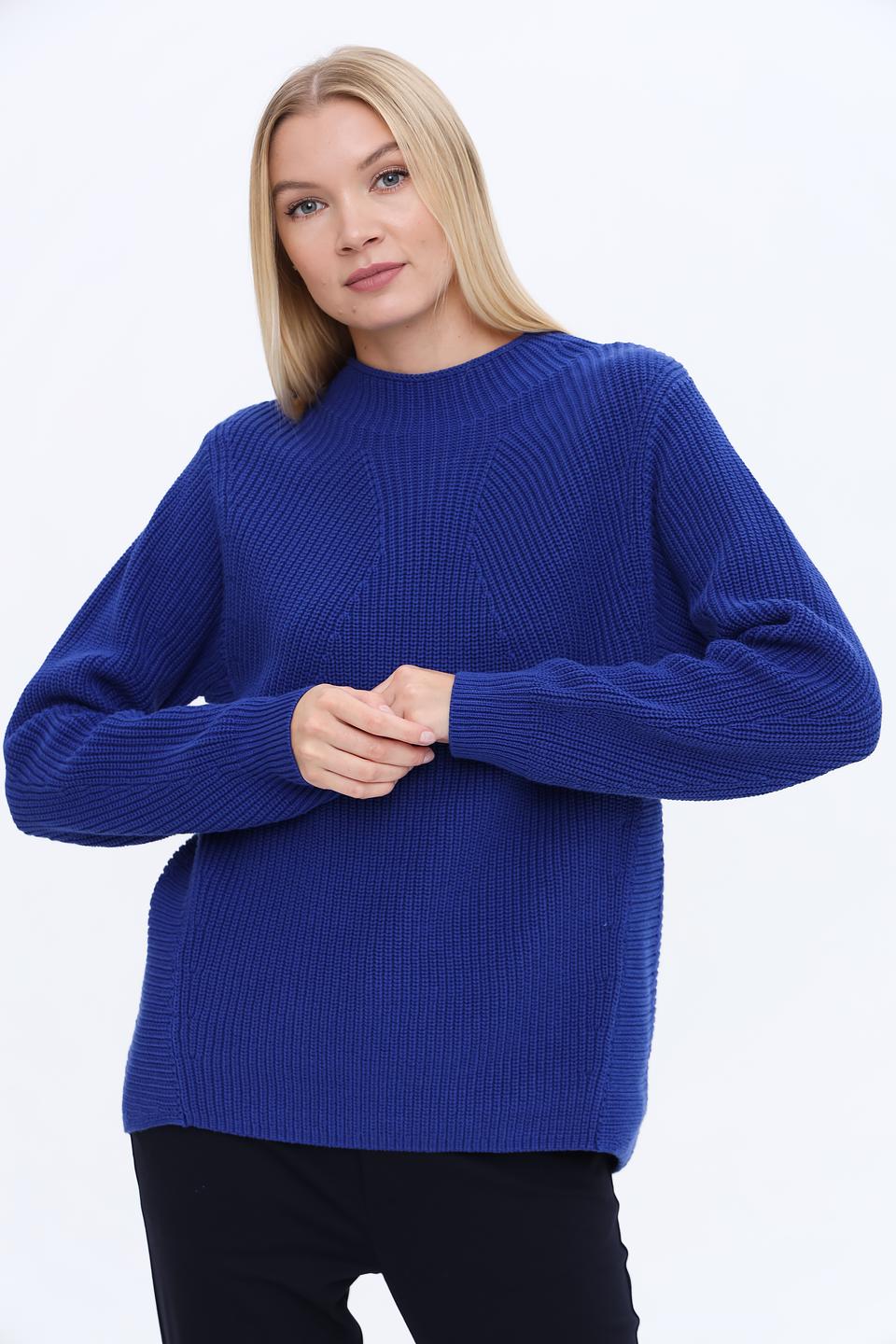 Пуловер Oui женский синий