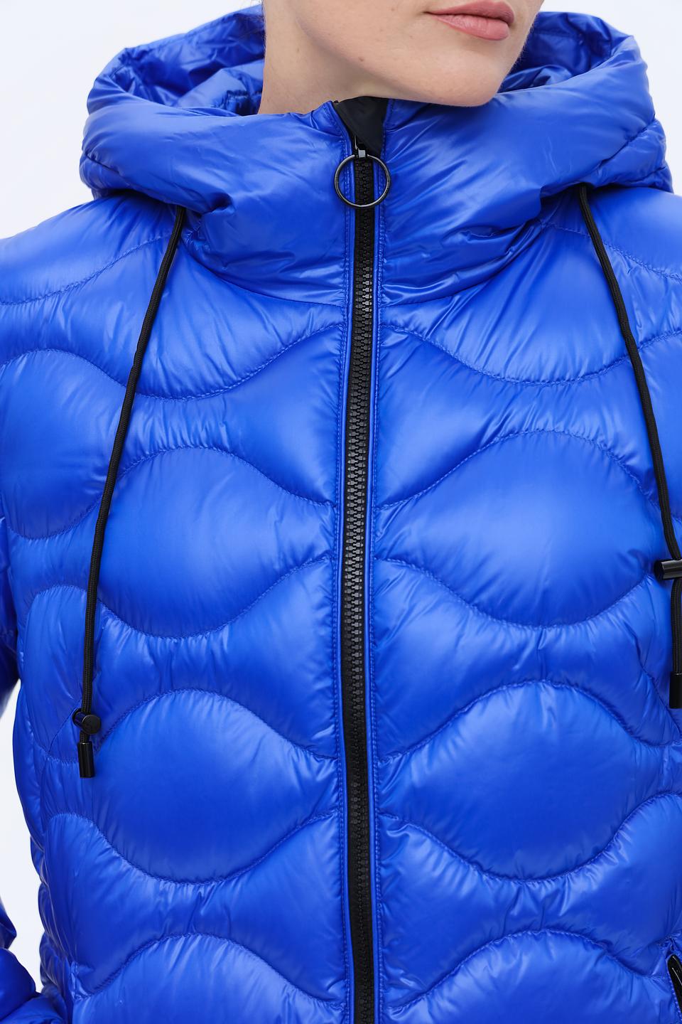 Пальто Marc Cain стеганое синее