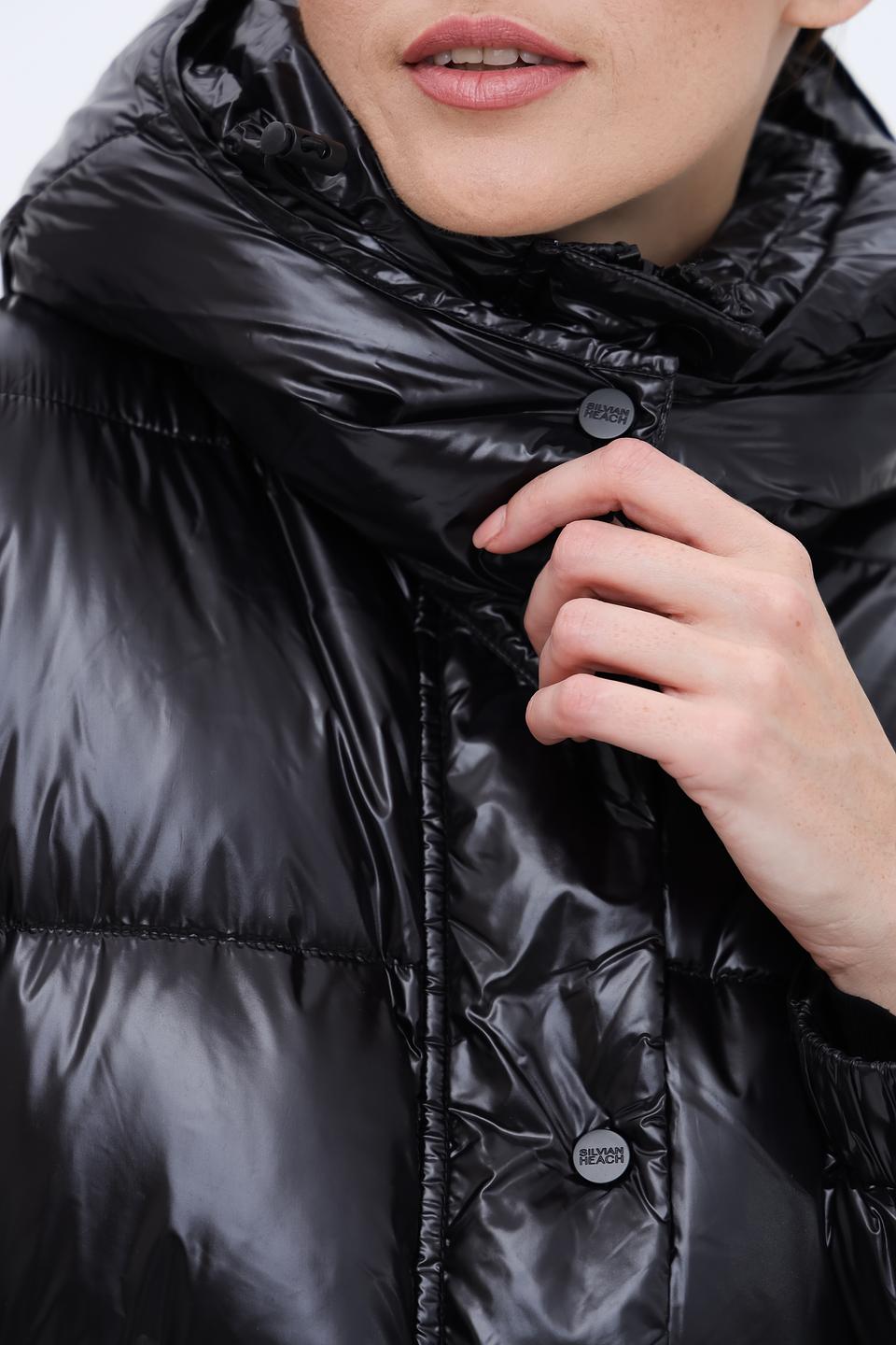 Пальто Silvian Heach стеганое чёрное