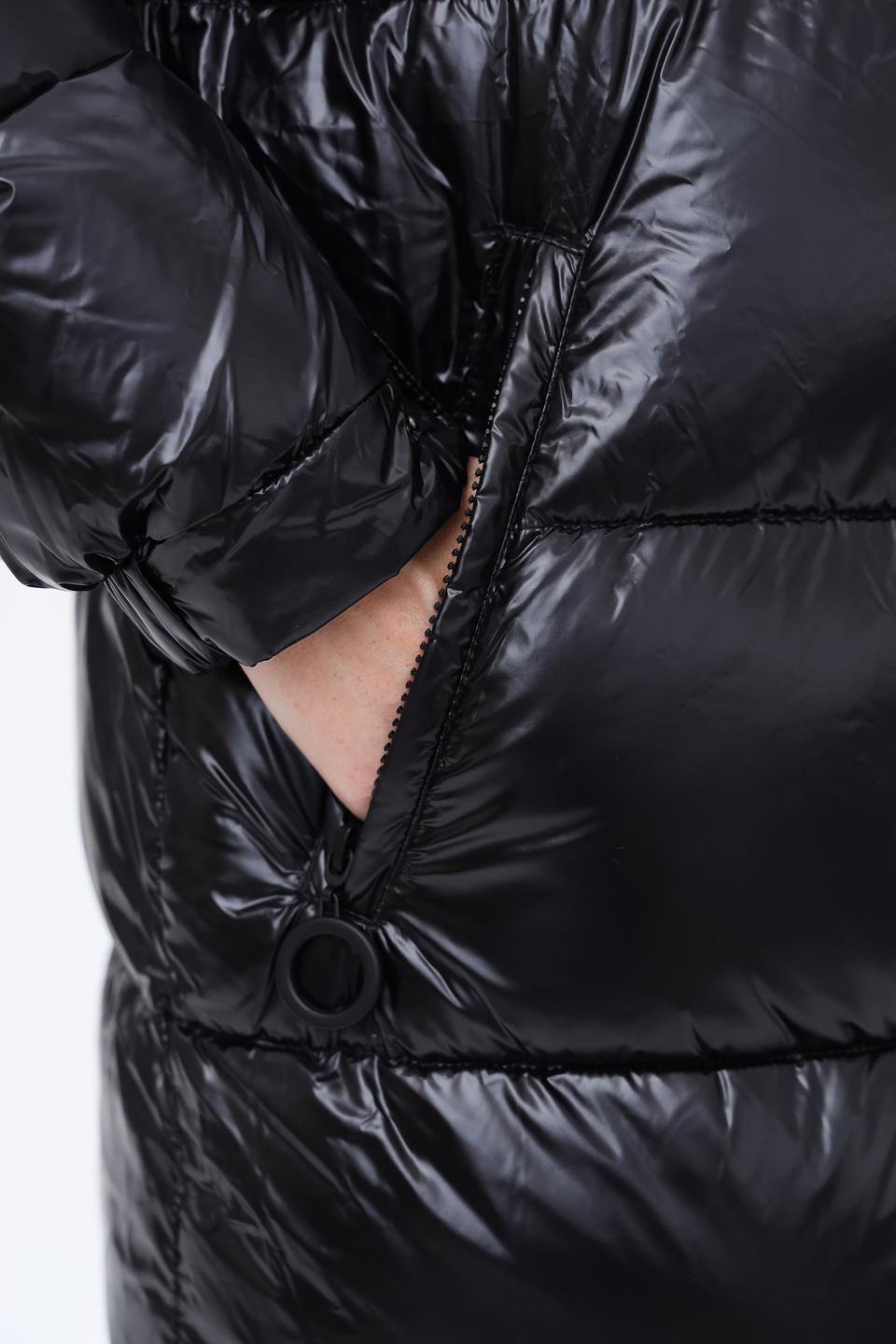 Пальто Silvian Heach стеганое чёрное