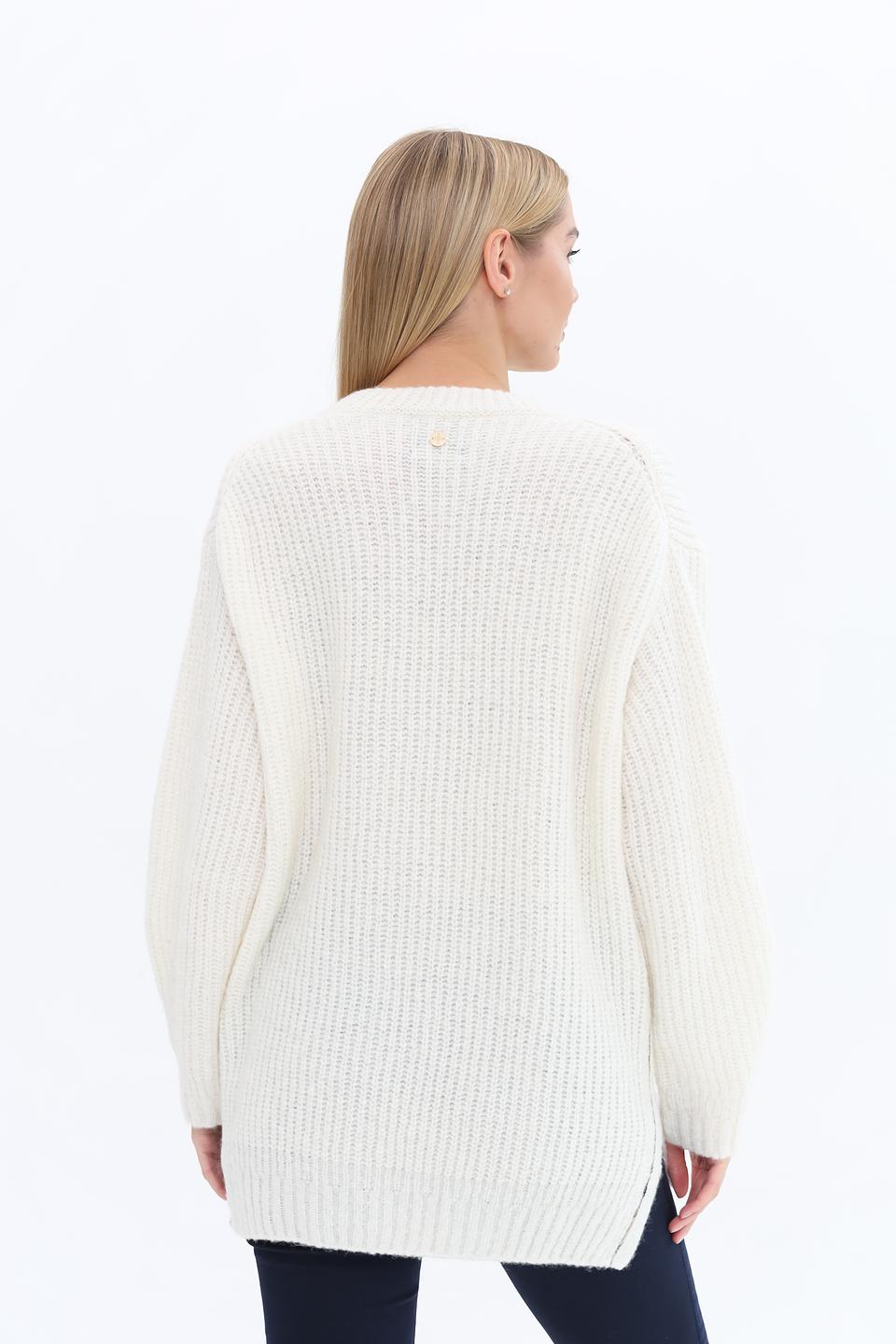 Пуловер Marc Cain с принтом леопарда