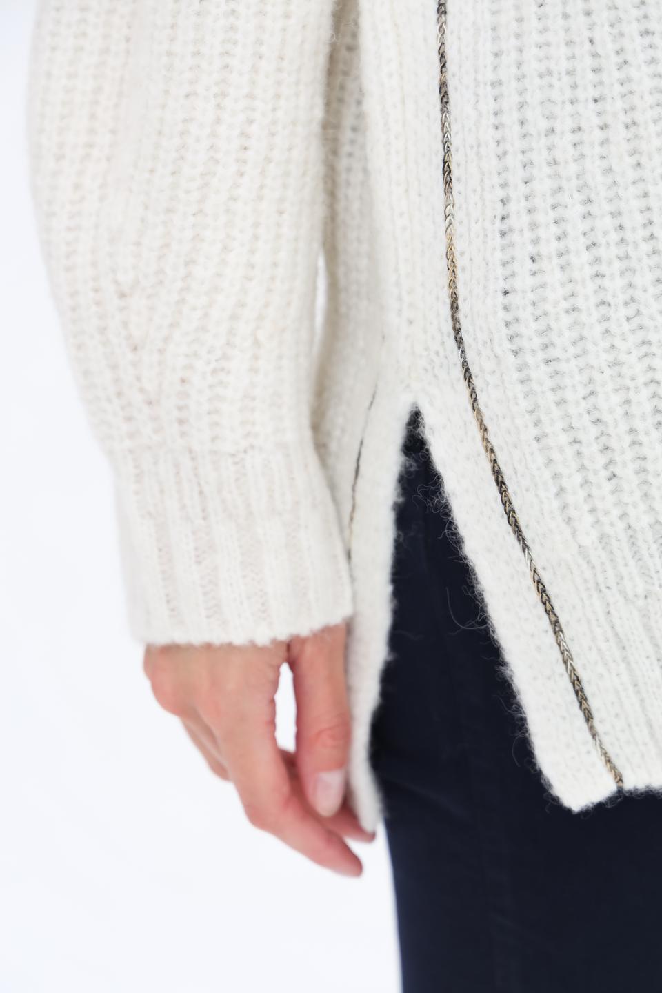 Пуловер Marc Cain с принтом леопарда