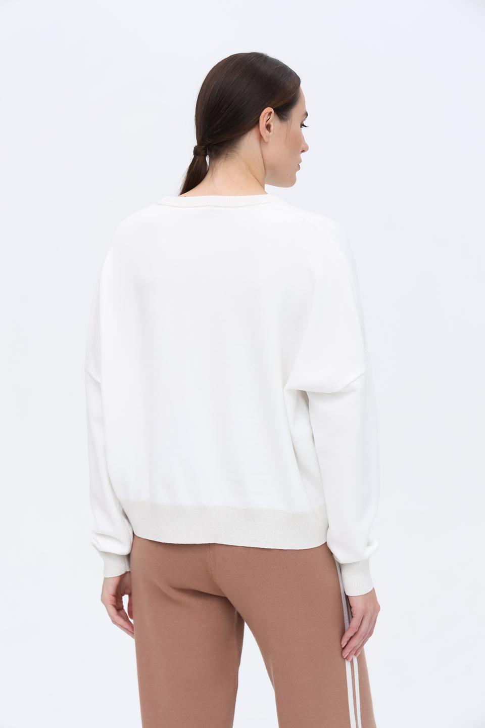 Джемпер Liu-Jo женский белый с логотипом