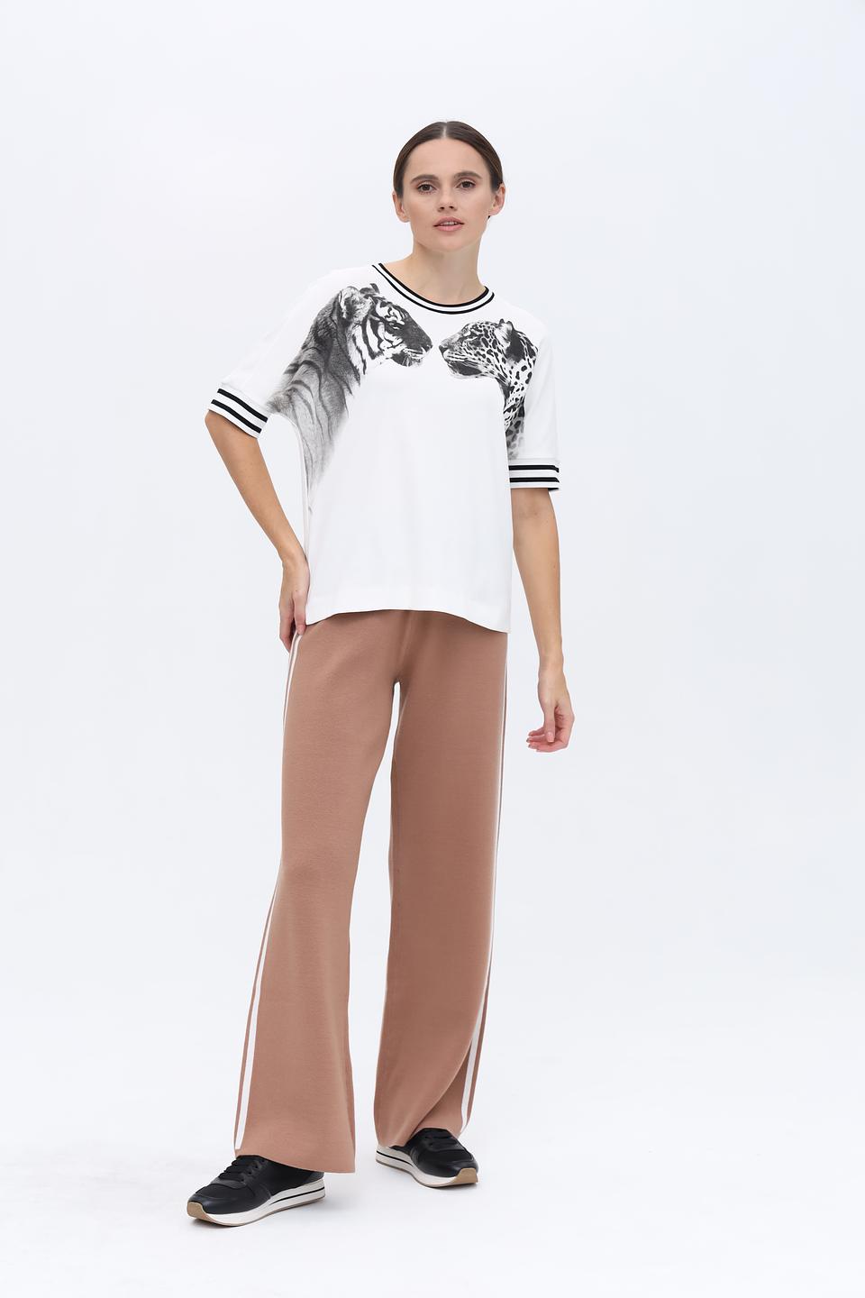 Брюки Liu-Jo клёш бежевые