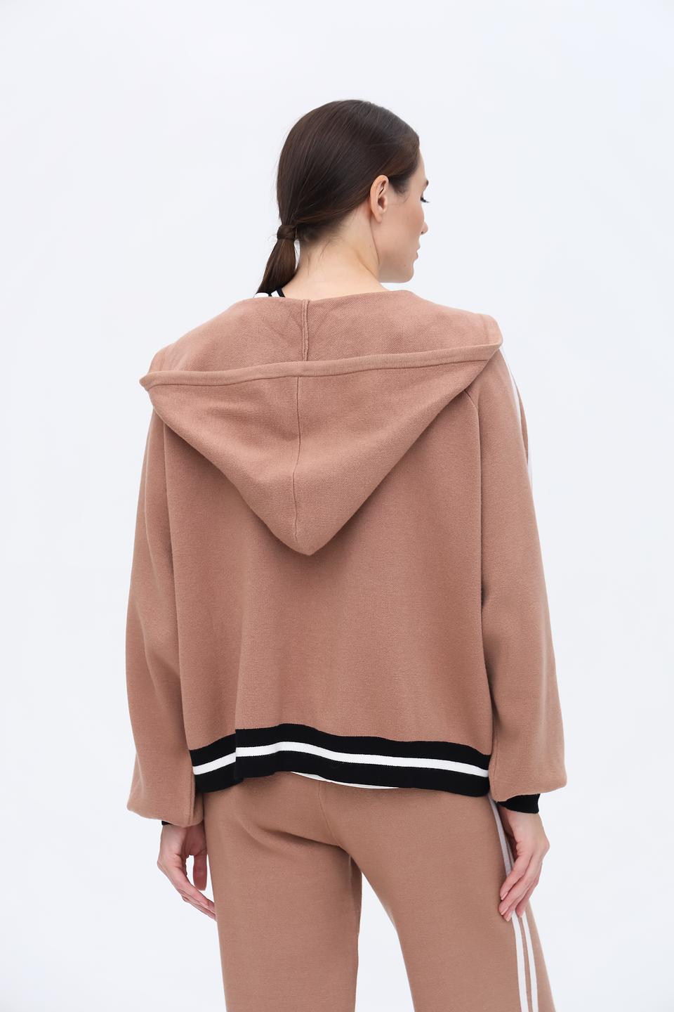 Толстовка Liu-Jo с полосками бежевая