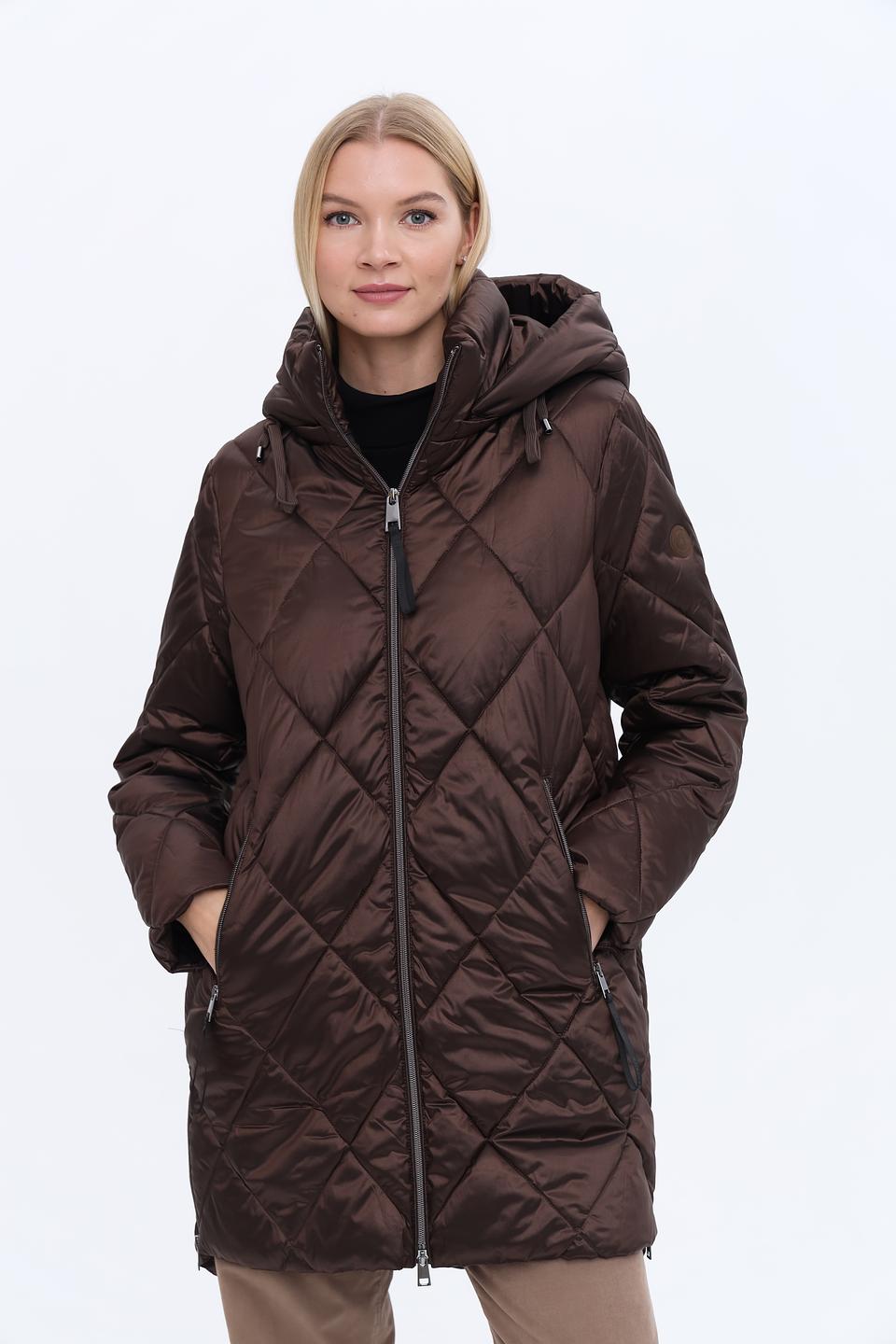 Куртка Lebek стеганая коричневая