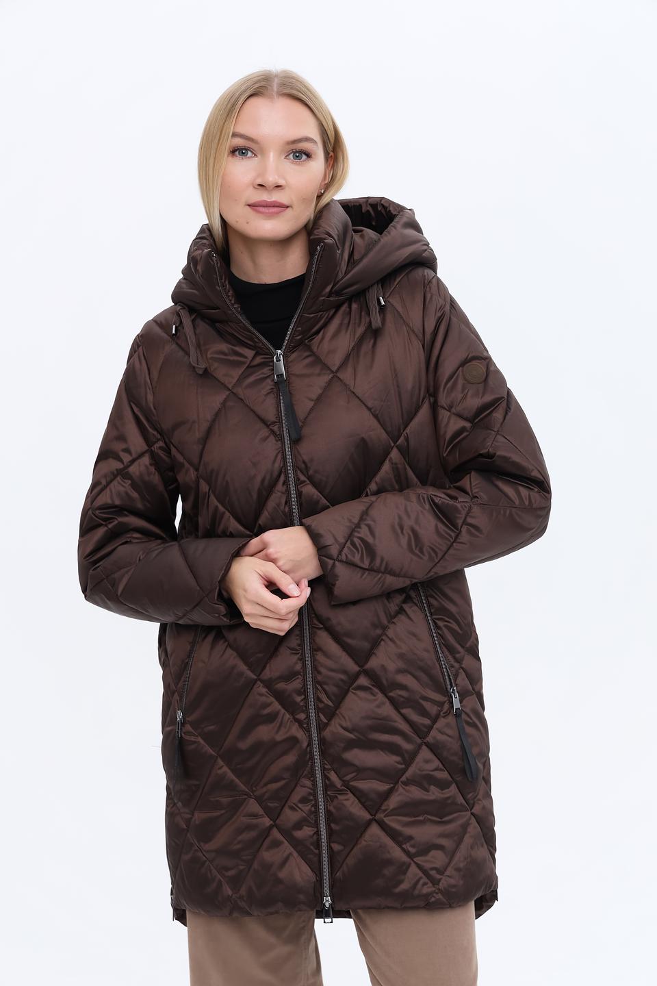 Куртка Lebek стеганая коричневая