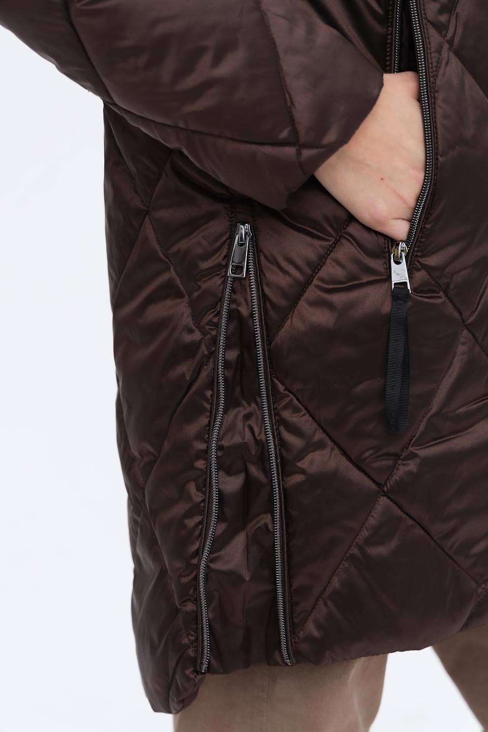 Куртка Lebek стеганая коричневая