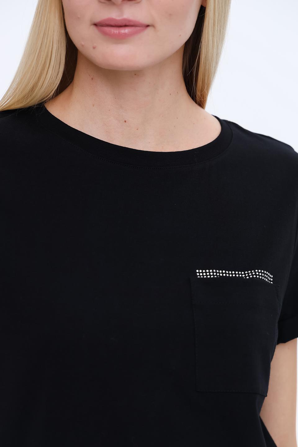 Футболка Gerry Weber чёрная с карманом