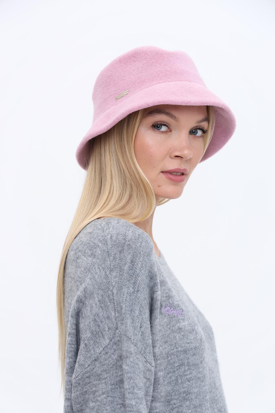 Шляпа Seeberger пудрово-розовая