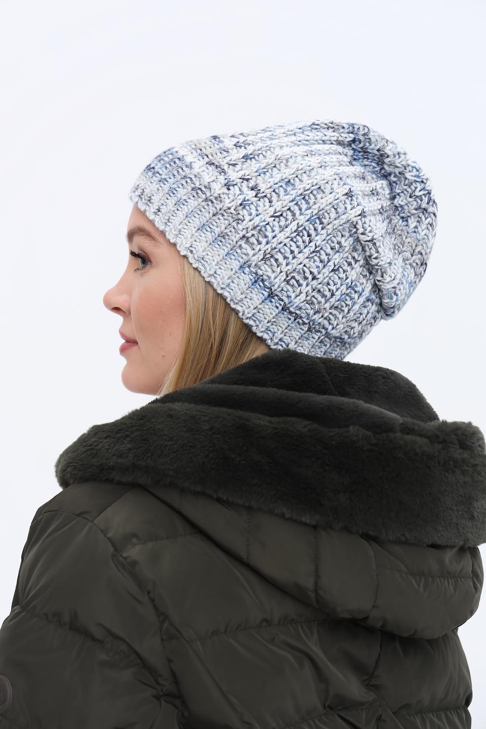 Шапка Seeberger вязаная меланж