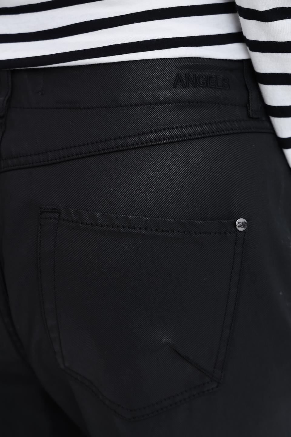 Брюки Angels из экокожи чёрные