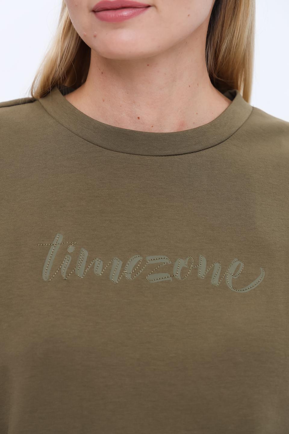 Пуловер Time Zone оверсайз хаки