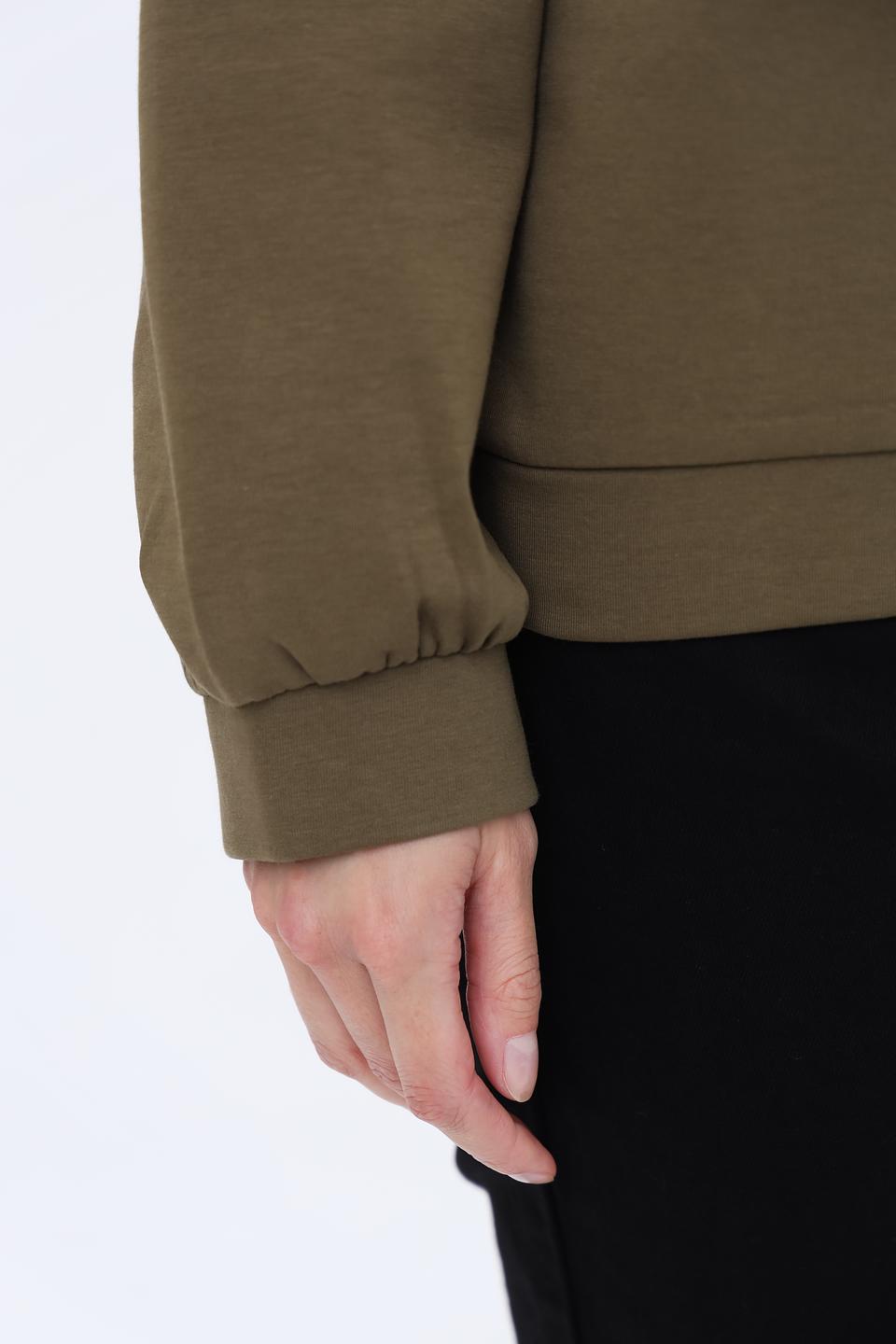 Пуловер Time Zone оверсайз хаки