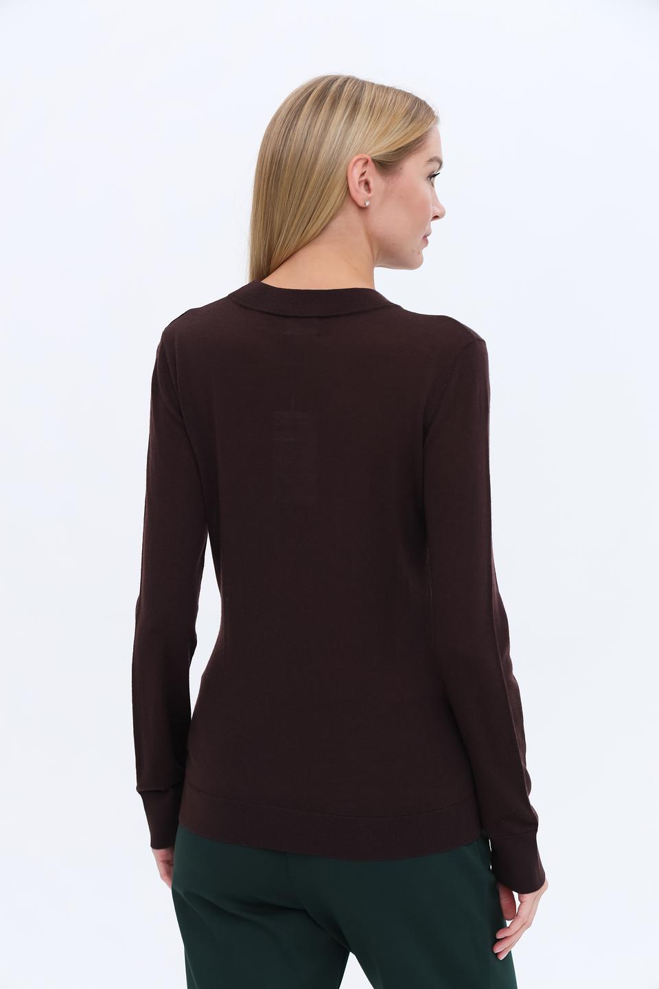 Пуловер UNQ женский коричневый