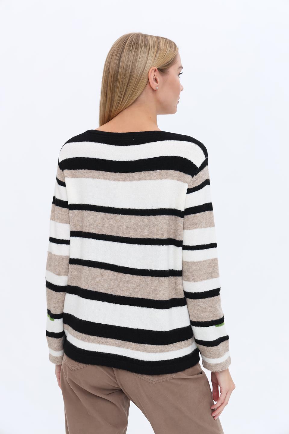 Пуловер Time Zone в полоску
