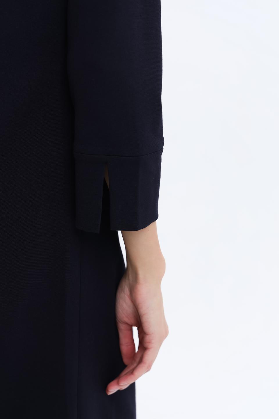 Платье Oui приталенное черное