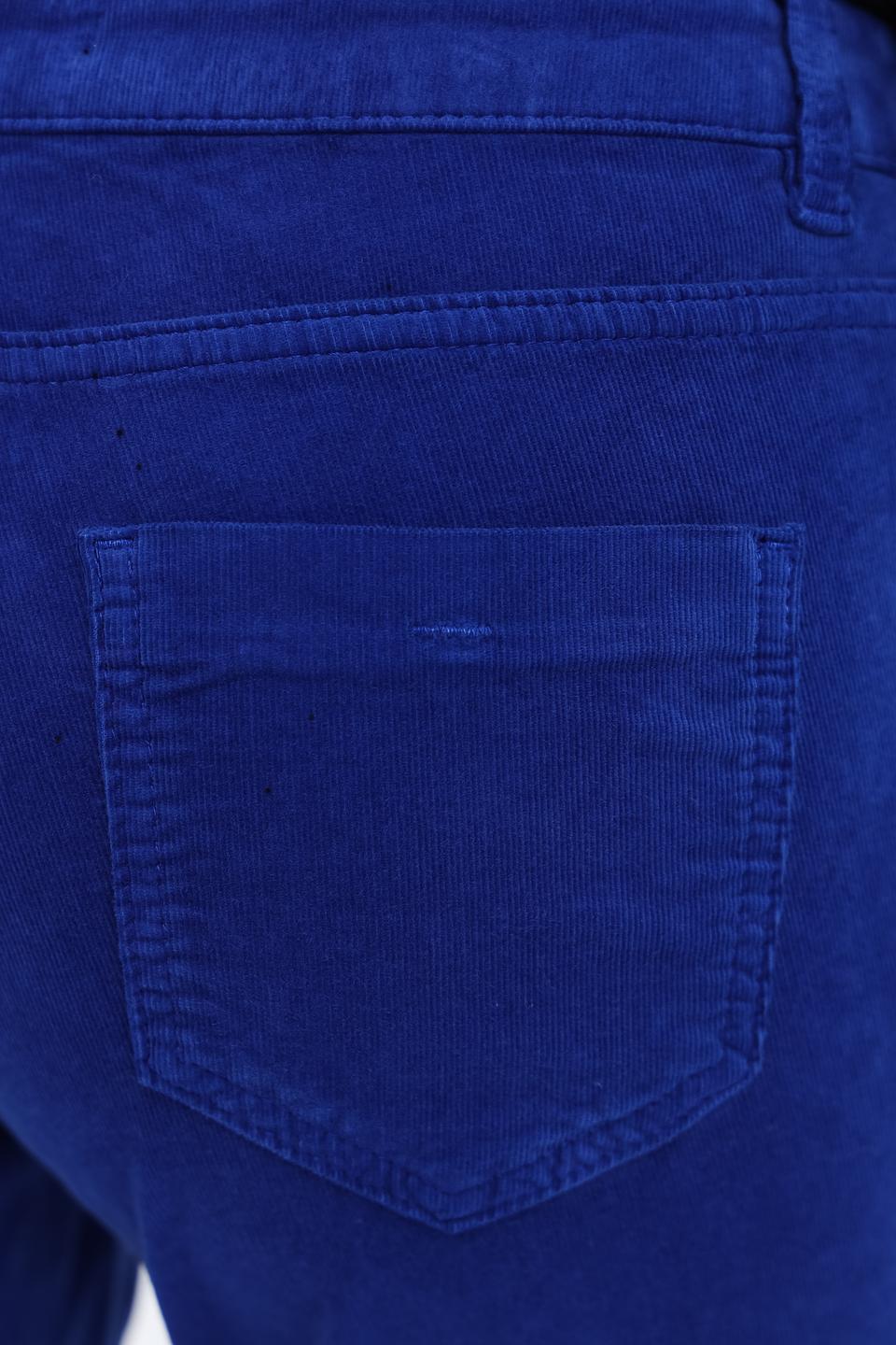 Брюки вельветовые Oui синие