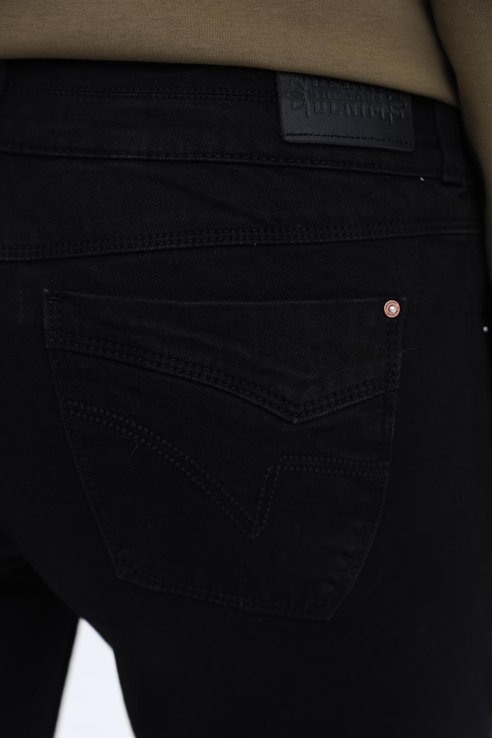 Джинсы Time Zone с высокой талией чёрные