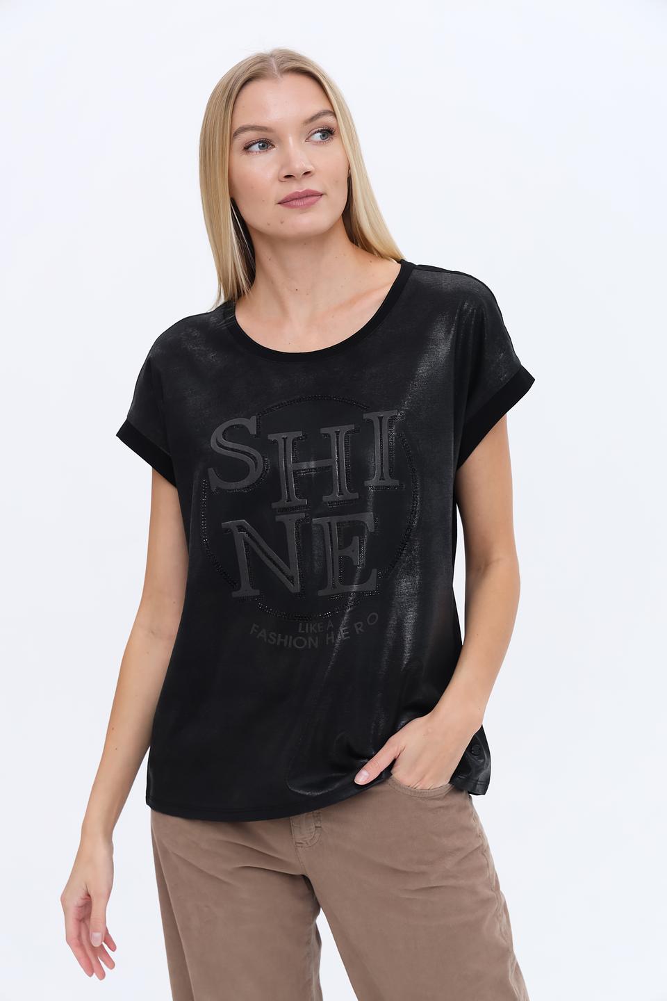 Футболка Monari с принтом Shine чёрный