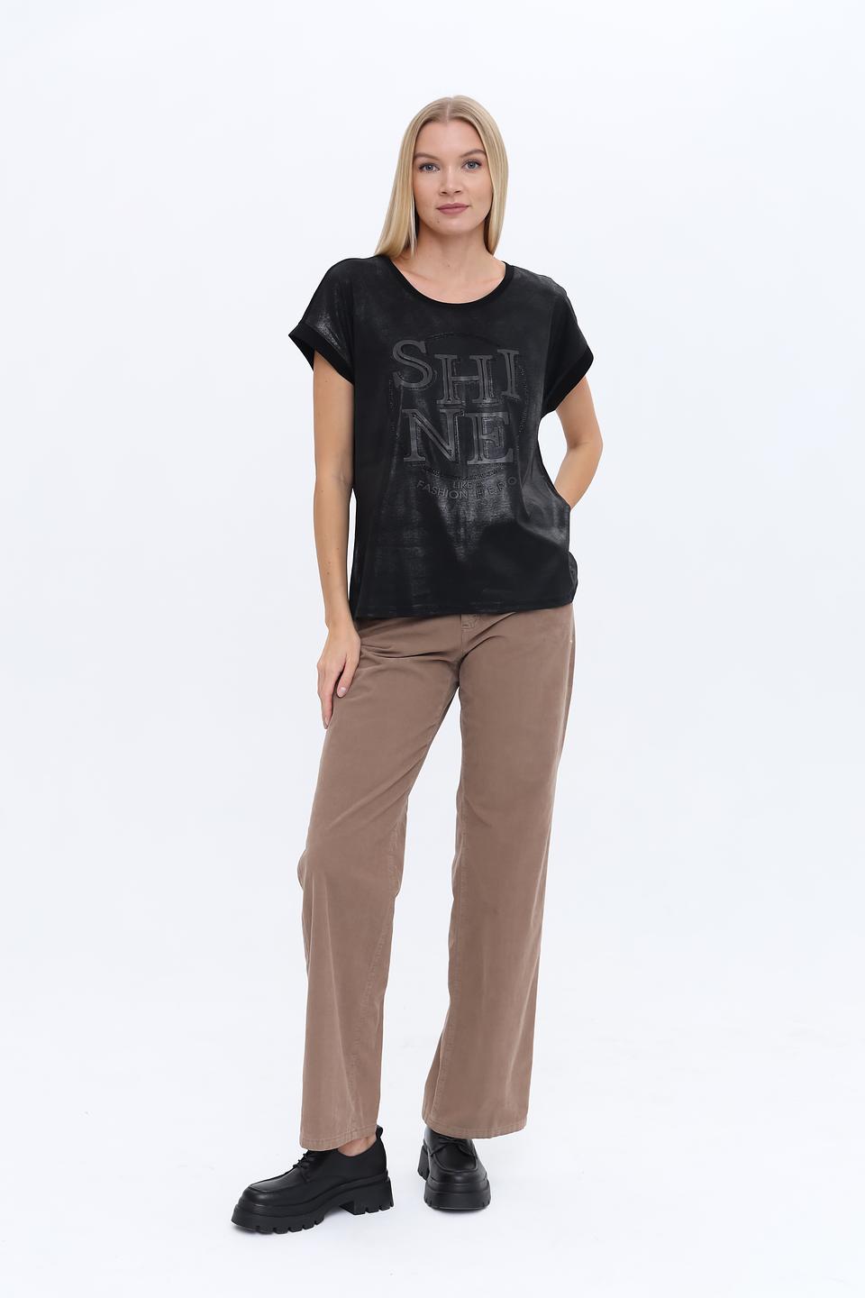 Футболка Monari с принтом Shine чёрный