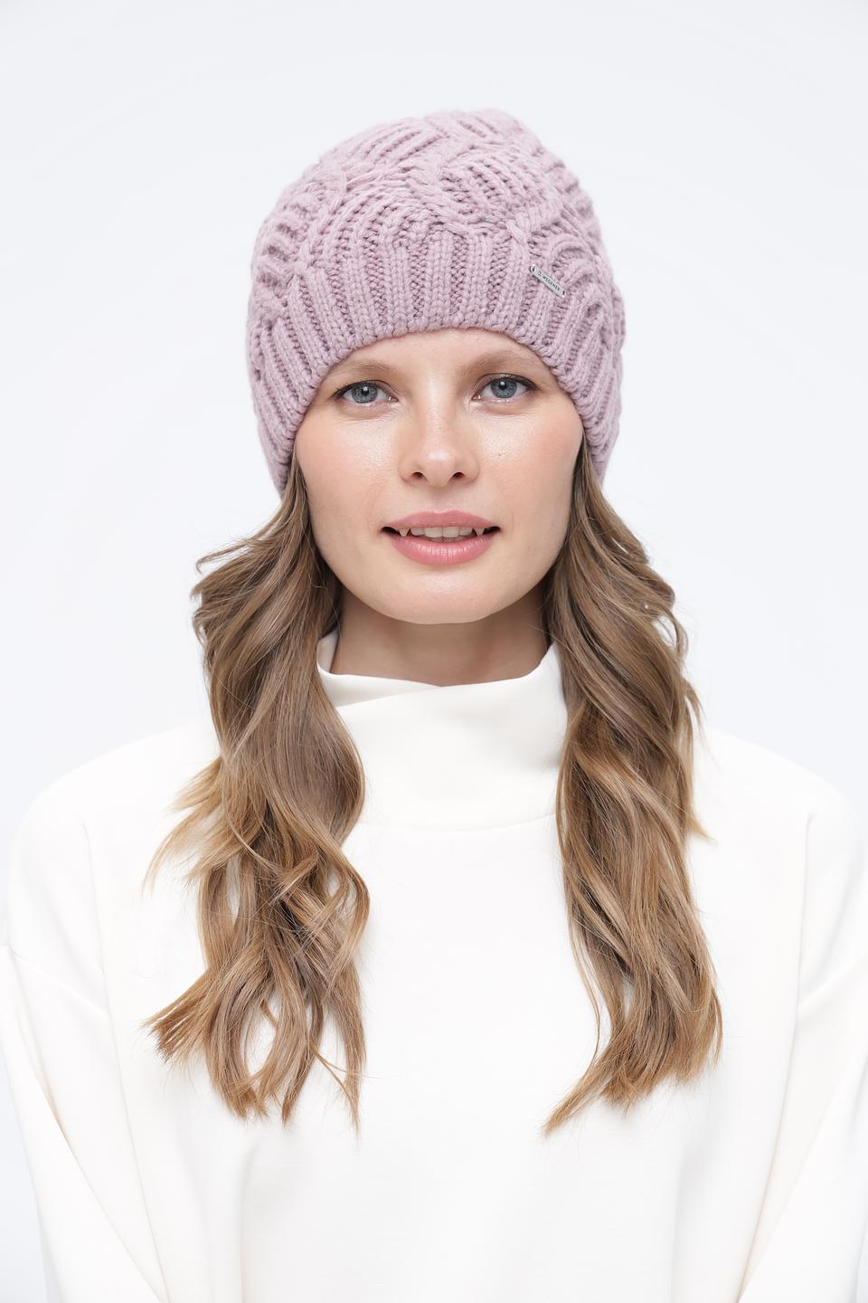 Шапка Wegener вязаная лавандовая